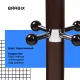 Вешалка-стойка  "CR-282", металл/мрамор, 1,8 м, на диске диаметром 36 см, 6 крючков + 4 дополнительных, коричневая, 601745. Фото товара с разных ракурсов.