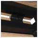 Стол на металлокаркасе BRABIX LOFT CD-001, 800х440х740 мм, складной, цвет морёный дуб, 641209. Фото товара с разных ракурсов.
