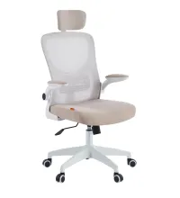 Кресло руководителя Chairman CH633 белый пластик, бежевый